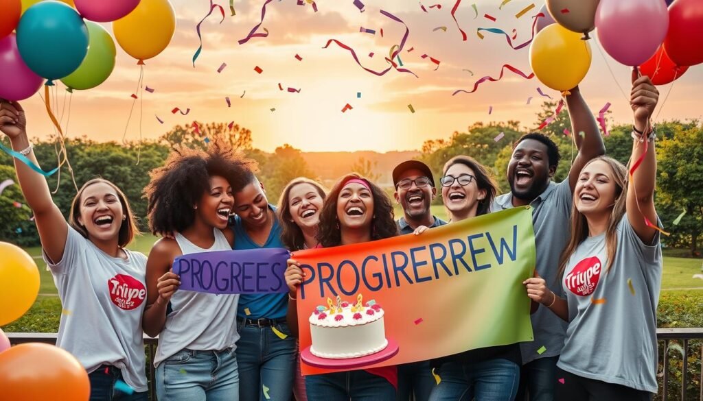 progress celebration