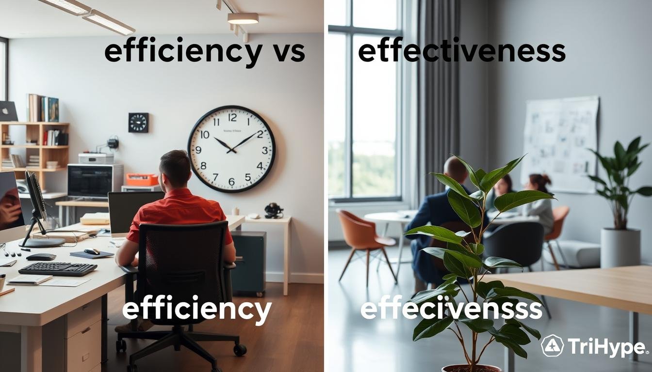 Efficiency vs effectiveness