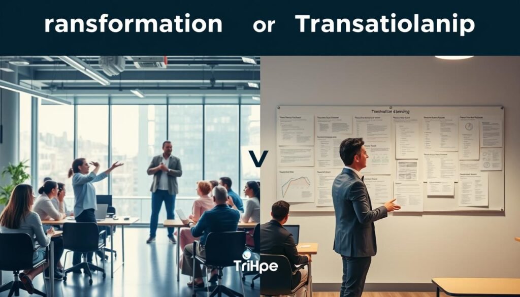 transformational vs transactional leadership